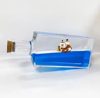 Botella flotante