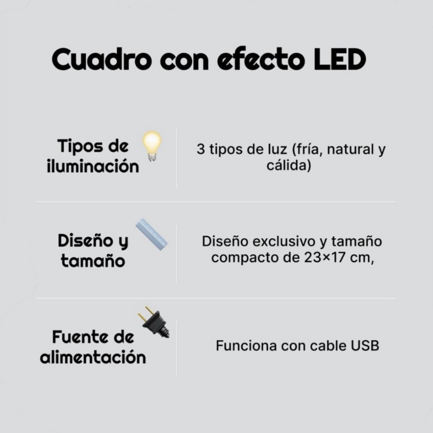 Cuadro led